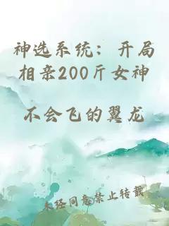 神选系统：开局相亲200斤女神